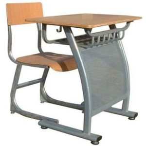 COMPLETE METAL CLASS ROOM TABLE AND CHAIR